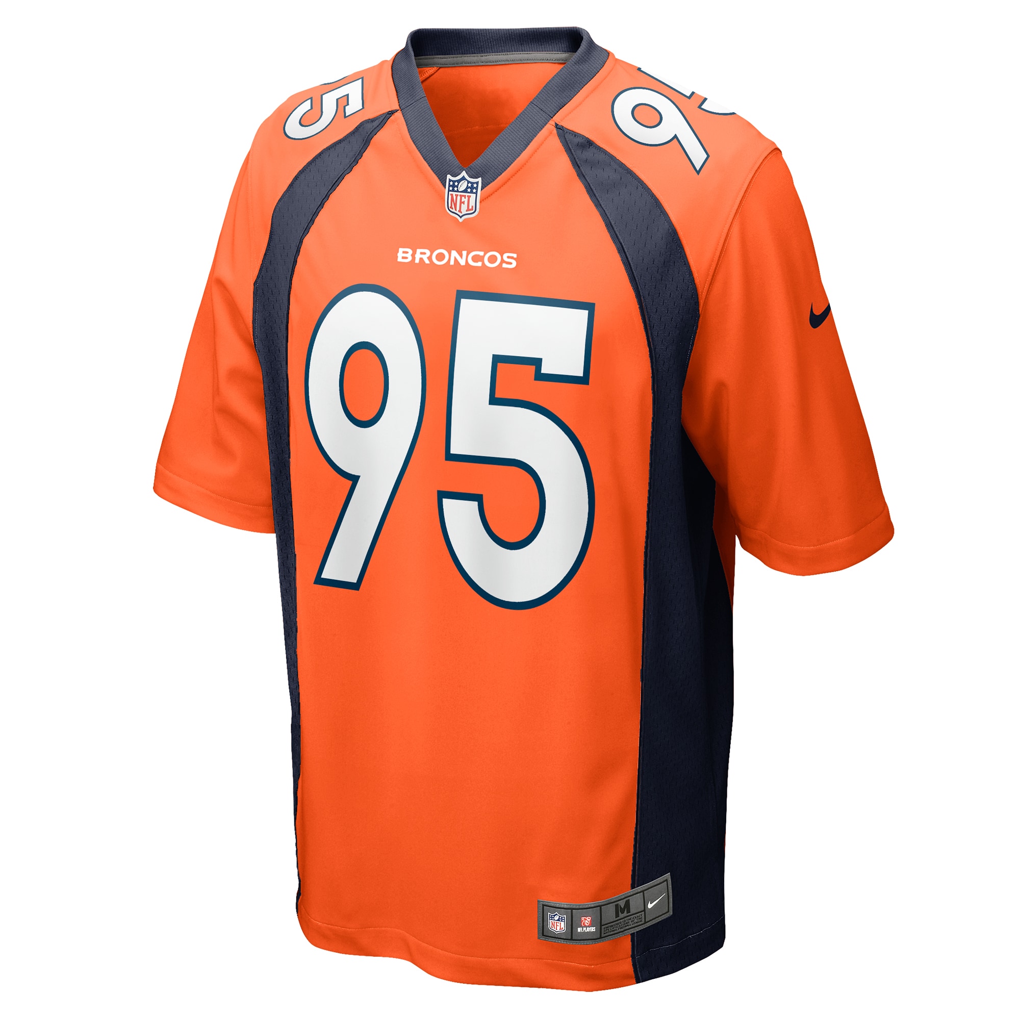 Men's Denver Broncos Elijah Garcia Orange Team Game Jersey