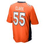 Men's Denver Broncos Frank Clark Orange Team Game Jersey