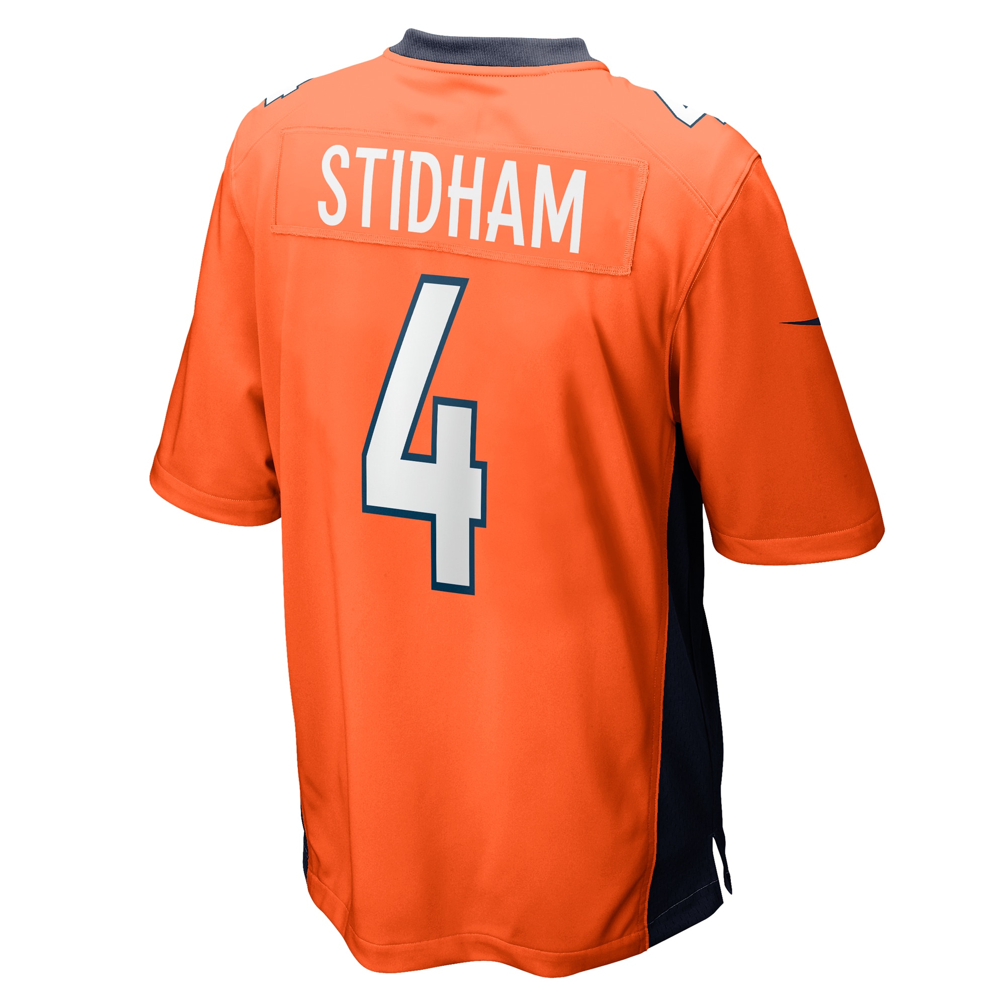 Men's Denver Broncos Jarrett Stidham Orange Game Player Jersey