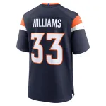 Men's Denver Broncos Javonte Williams Navy Mile High Collection Alternate Game Jersey