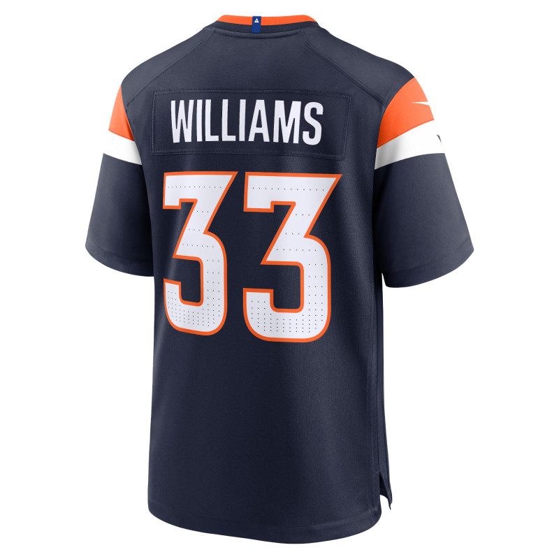 Men's Denver Broncos Javonte Williams Navy Mile High Collection Alternate Game Jersey