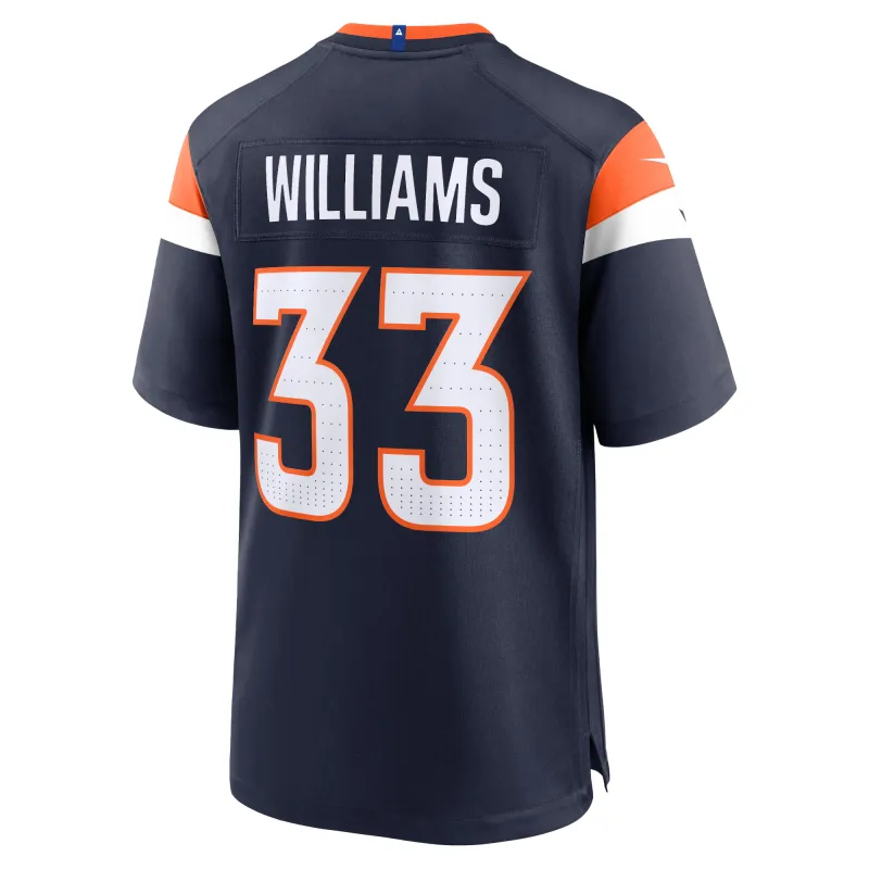 Men's Denver Broncos Javonte Williams Navy Mile High Collection Alternate Game Jersey