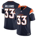 Men's Denver Broncos Javonte Williams Navy Mile High Collection Vapor F.U.S.E. Limited Jersey