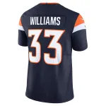 Men's Denver Broncos Javonte Williams Navy Mile High Collection Vapor F.U.S.E. Limited Jersey