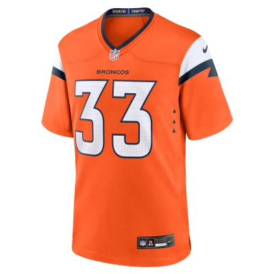Men's Denver Broncos Javonte Williams Orange Mile High Collection Game Jersey 02