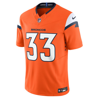 Men's Denver Broncos Javonte Williams Orange Mile High Collection Vapor F.U.S.E. Limited Jersey 02