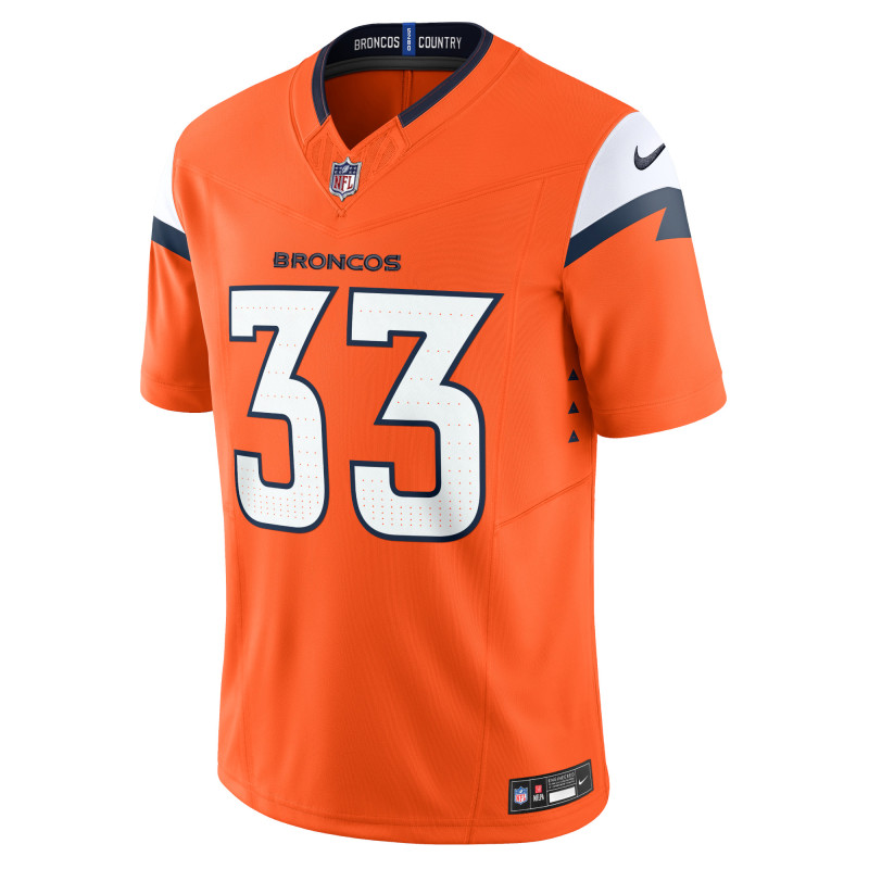 Men's Denver Broncos Javonte Williams Orange Mile High Collection Vapor F.U.S.E. Limited Jersey