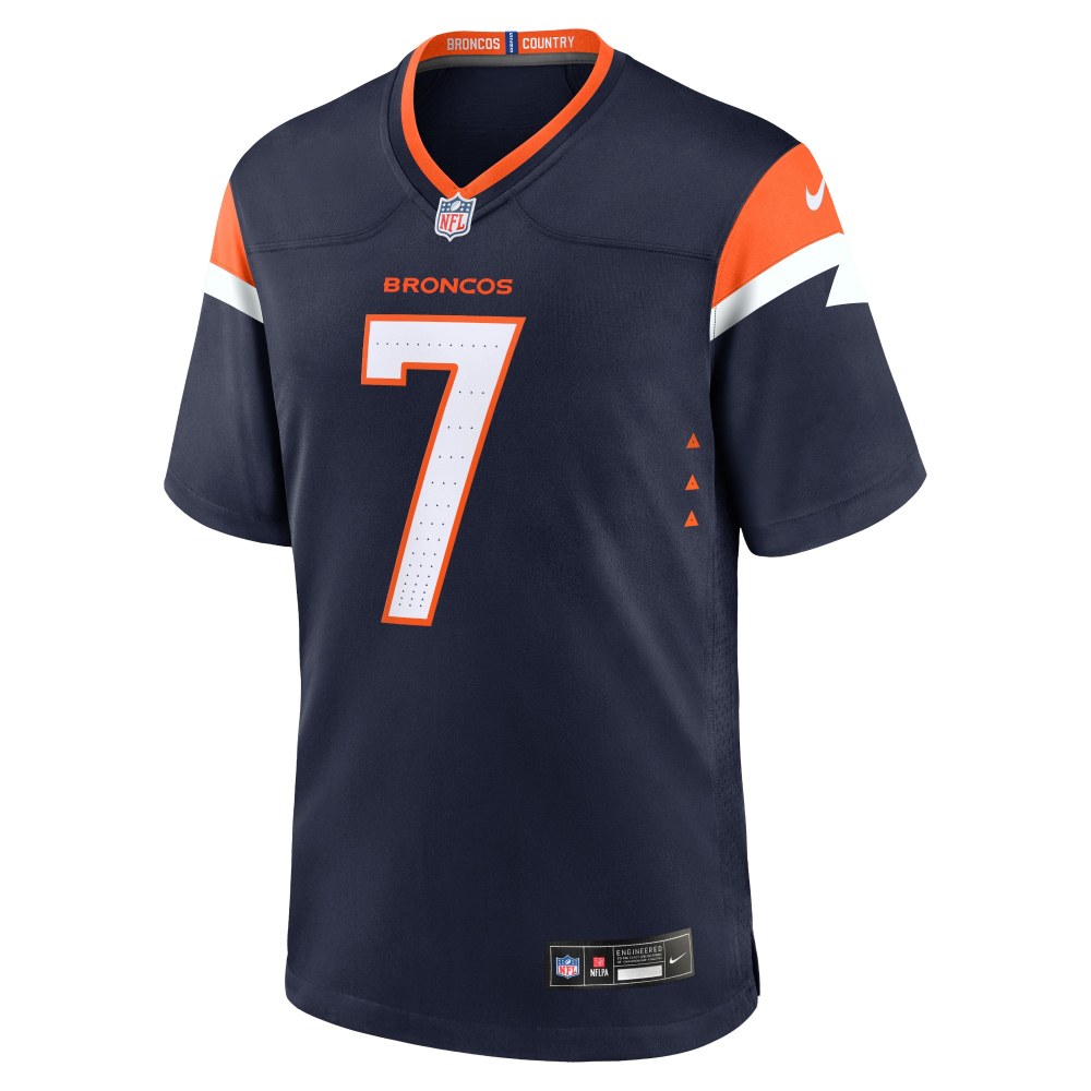 Men's Denver Broncos John Elway Navy Mile High Collection Alternate Retired Player Game Jersey