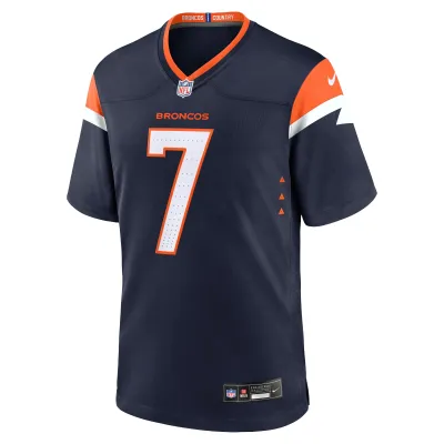 Men's Denver Broncos John Elway Navy Mile High Collection Alternate Retired Player Game Jersey 02