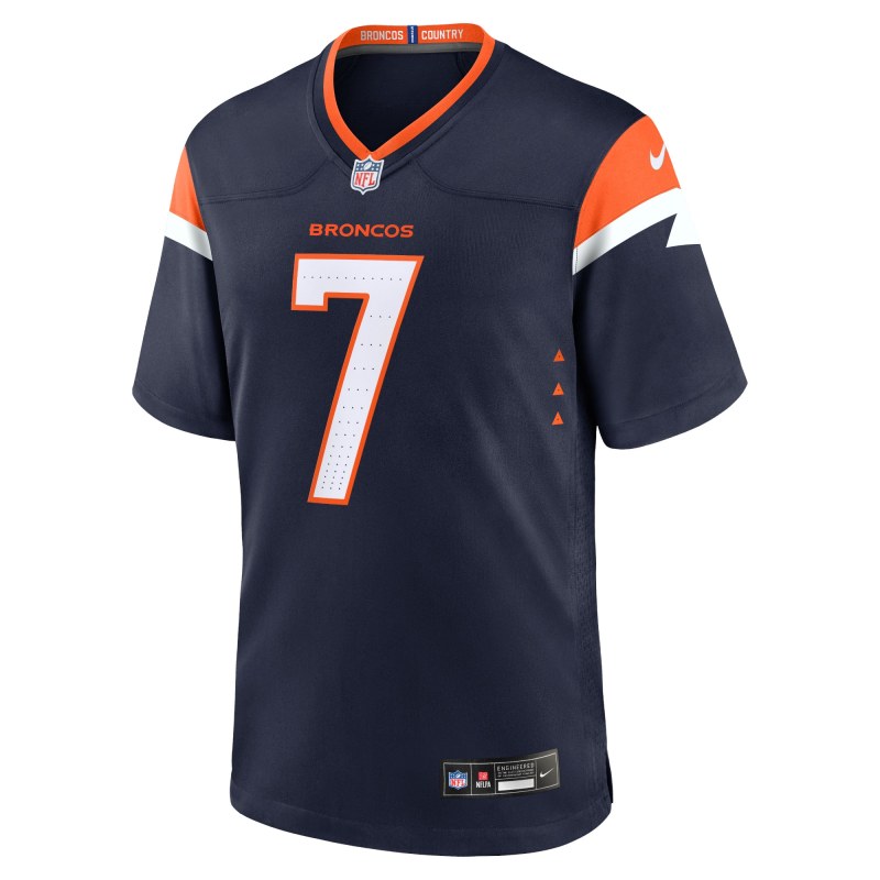Men's Denver Broncos John Elway Navy Mile High Collection Alternate Retired Player Game Jersey