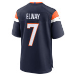 Men's Denver Broncos John Elway Navy Mile High Collection Alternate Retired Player Game Jersey
