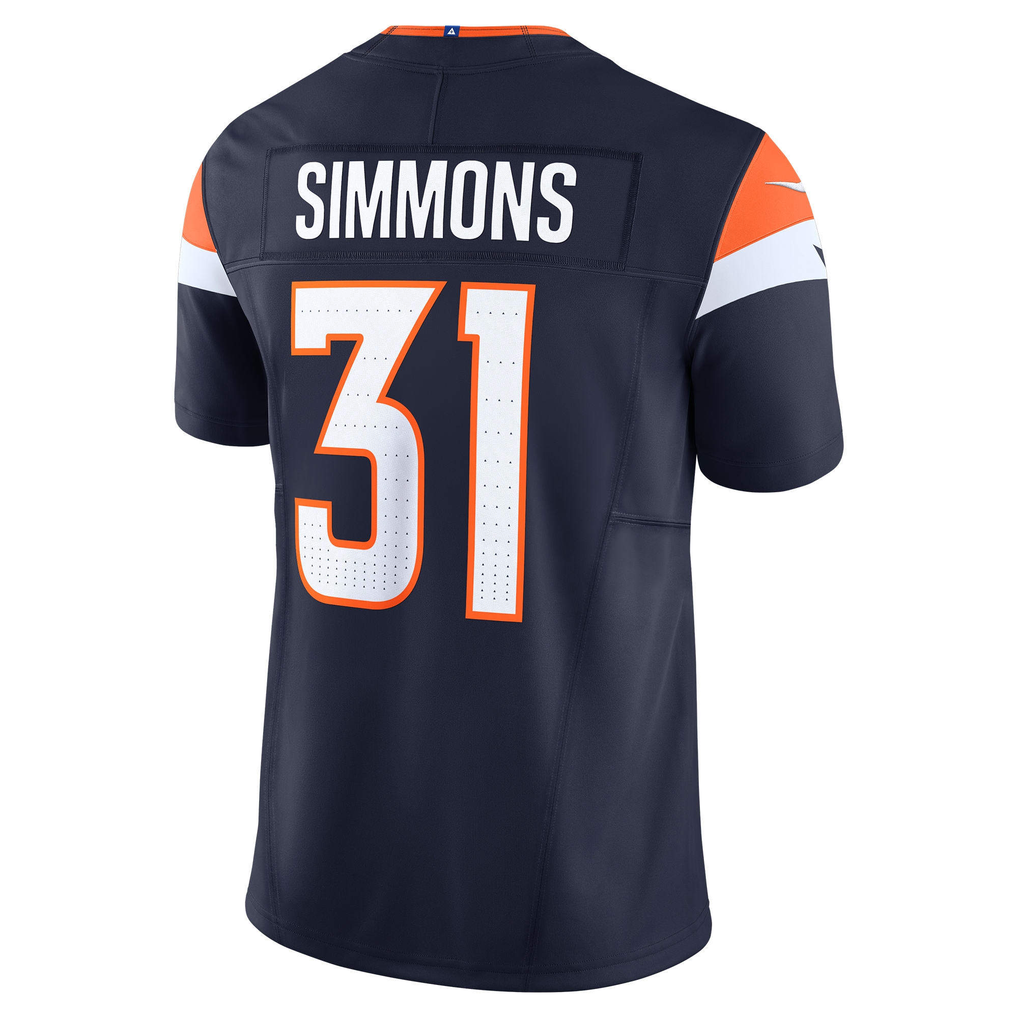 Men's Denver Broncos Justin Simmons Navy Vapor F.U.S.E. Limited Jersey