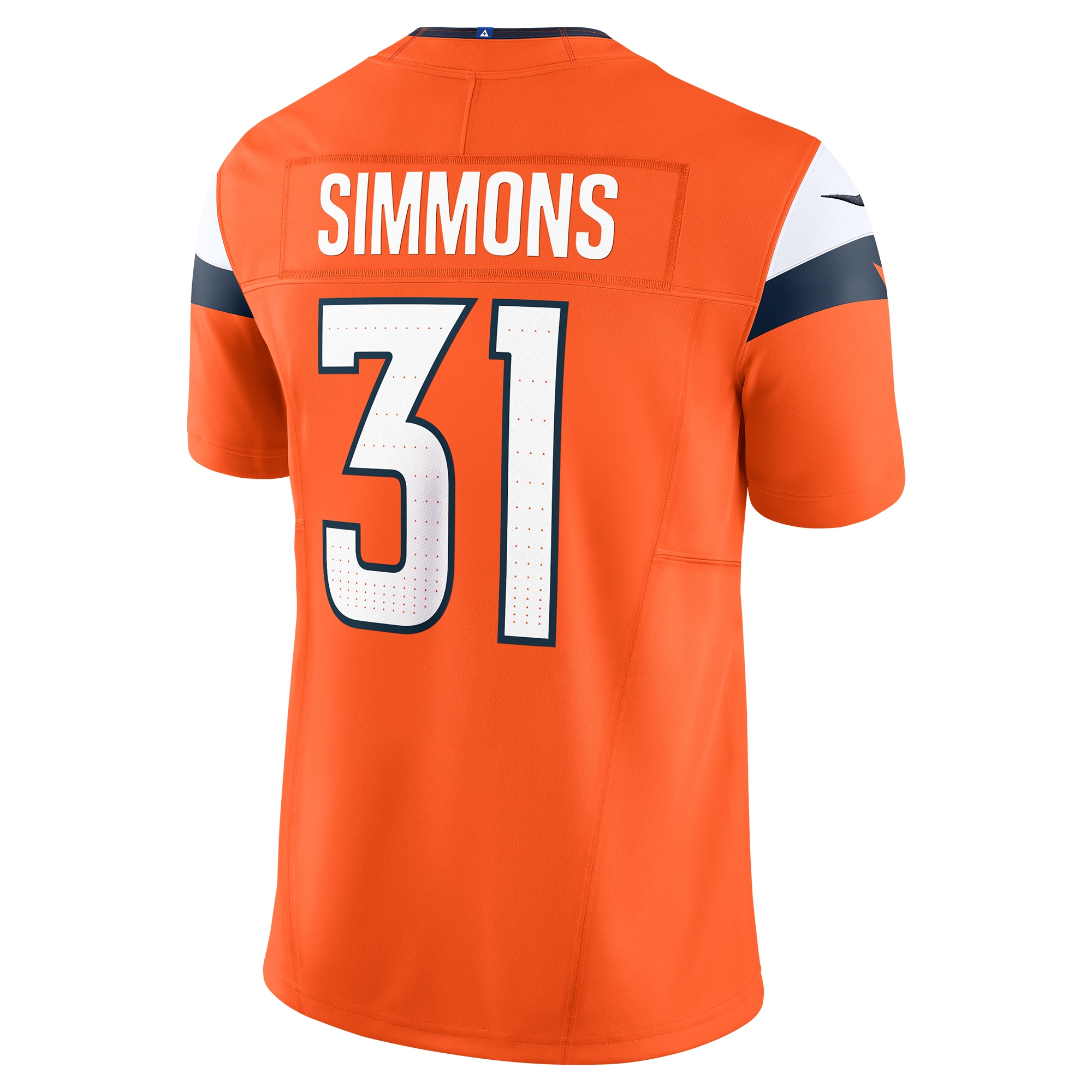 Men's Denver Broncos Justin Simmons Orange Vapor F.U.S.E. Limited Jersey