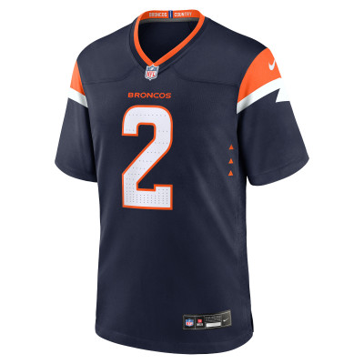 Men's Denver Broncos Patrick Surtain II Navy Mile High Collection Alternate Game Jersey 02