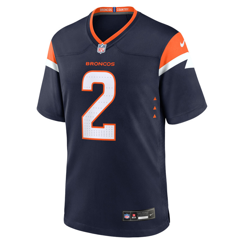 Men's Denver Broncos Patrick Surtain II Navy Mile High Collection Alternate Game Jersey
