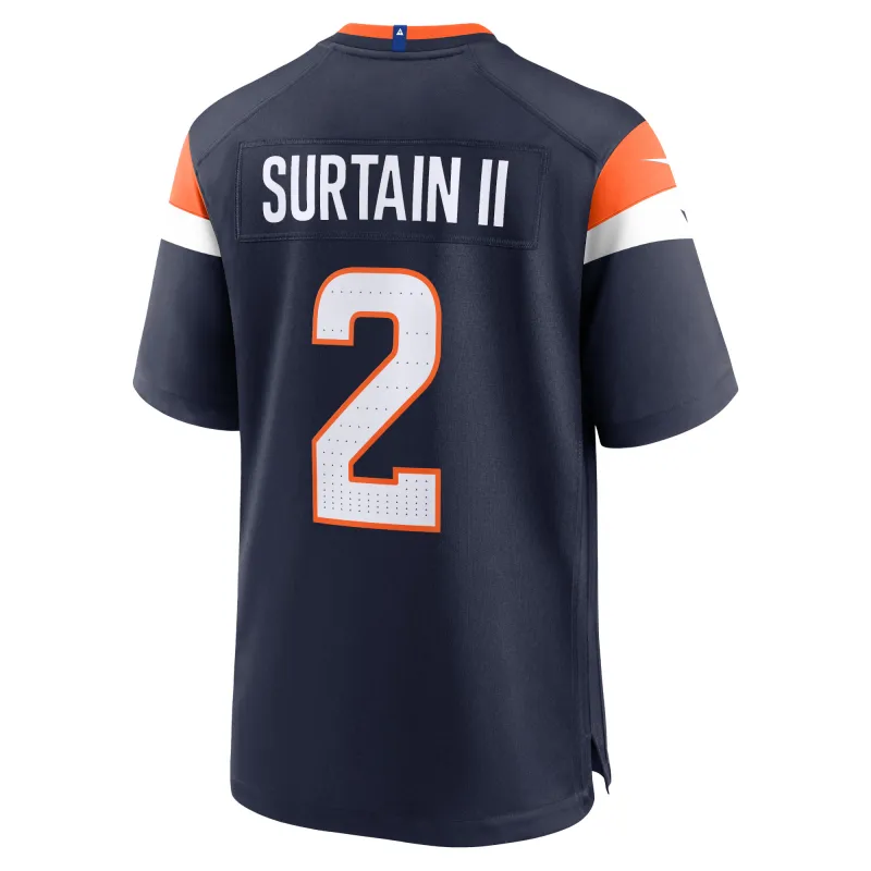 Men's Denver Broncos Patrick Surtain II Navy Mile High Collection Alternate Game Jersey