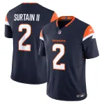 Men's Denver Broncos Patrick Surtain II Navy Mile High Collection Vapor F.U.S.E. Limited Jersey