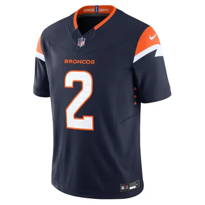 Men's Denver Broncos Patrick Surtain II Navy Mile High Collection Vapor F.U.S.E. Limited Jersey 02