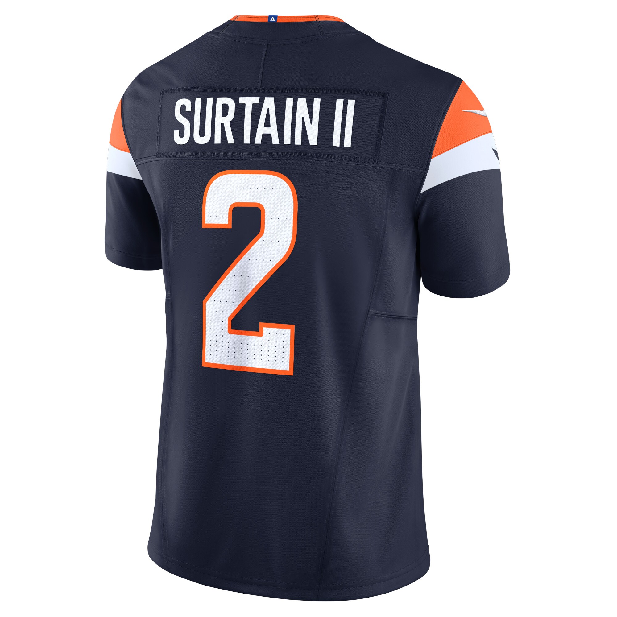Men's Denver Broncos Patrick Surtain II Navy Mile High Collection Vapor F.U.S.E. Limited Jersey