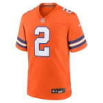 Men's Denver Broncos Patrick Surtain II Orange Mile High Collection 1977 Throwback Player Game Jersey