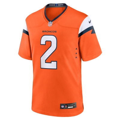 Men's Denver Broncos Patrick Surtain II Orange Mile High Collection Game Jersey 02