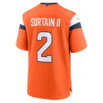 Men's Denver Broncos Patrick Surtain II Orange Mile High Collection Game Jersey