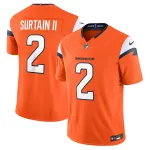 Men's Denver Broncos Patrick Surtain II Orange Mile High Collection Vapor F.U.S.E. Limited Jersey