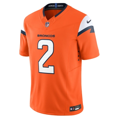 Men's Denver Broncos Patrick Surtain II Orange Mile High Collection Vapor F.U.S.E. Limited Jersey 02