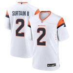 Men's Denver Broncos Patrick Surtain II White Mile High Collection Game Jersey