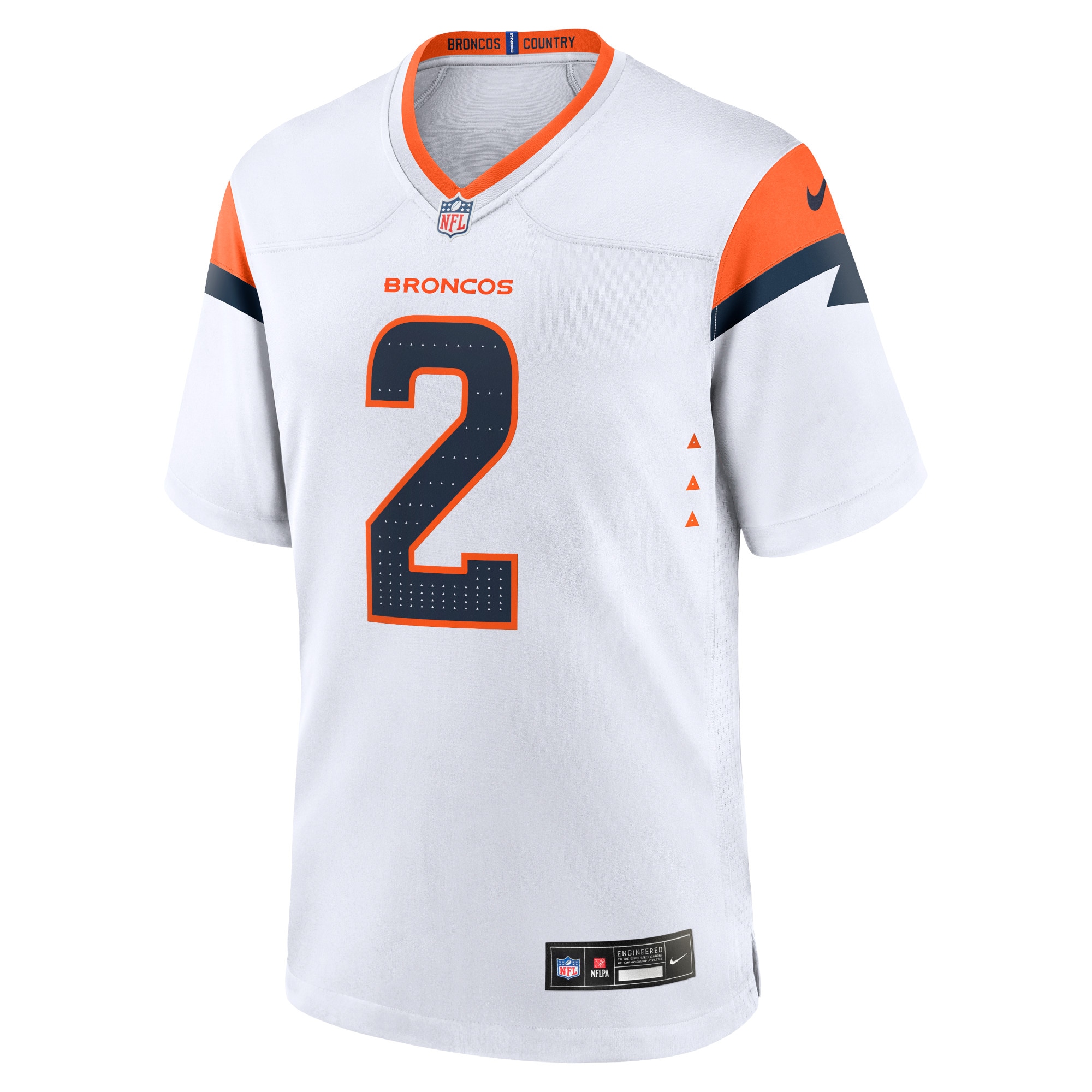 Men's Denver Broncos Patrick Surtain II White Mile High Collection Game Jersey