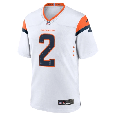 Men's Denver Broncos Patrick Surtain II White Mile High Collection Game Jersey 02