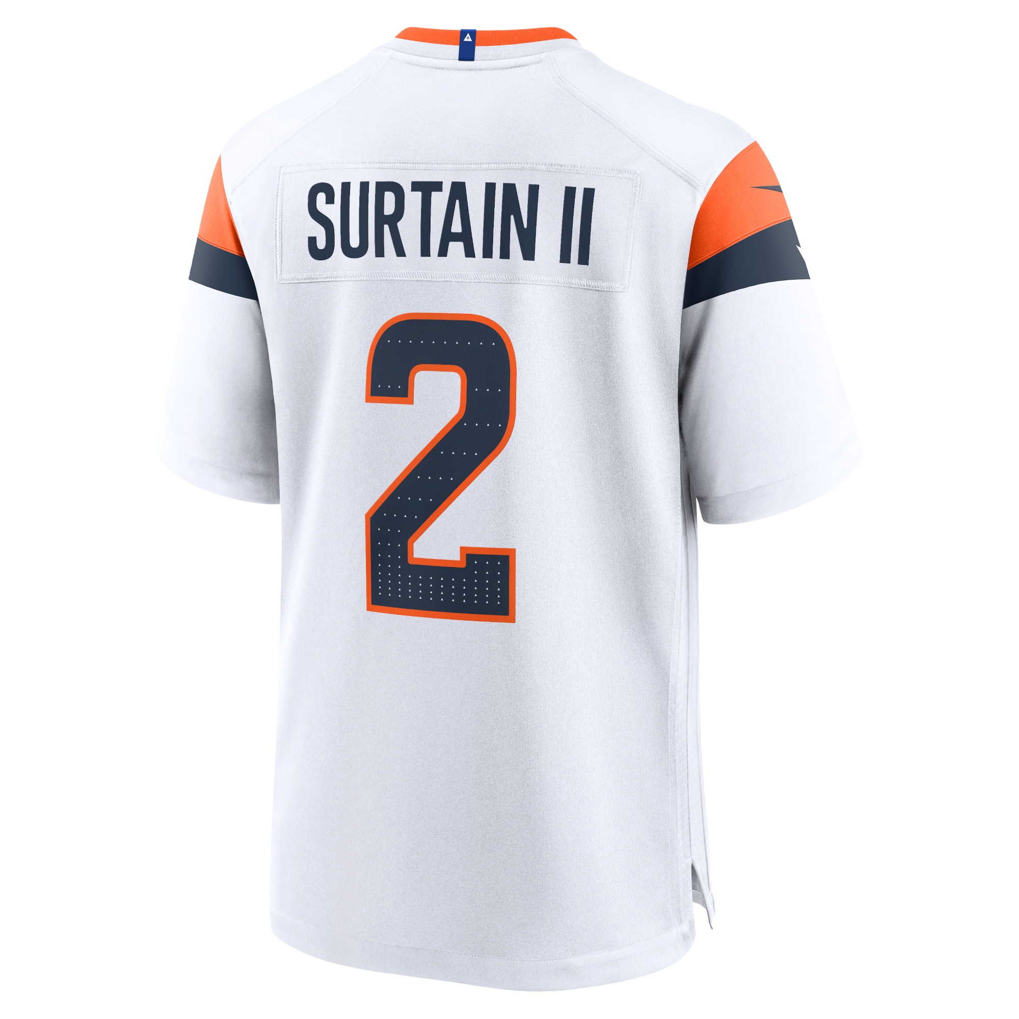 Men's Denver Broncos Patrick Surtain II White Mile High Collection Game Jersey