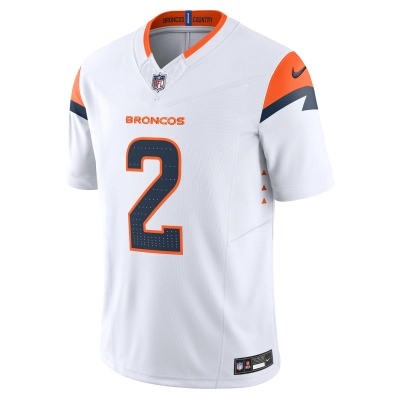 Men's Denver Broncos Patrick Surtain II White Mile High Collection Vapor F.U.S.E. Limited Jersey 02