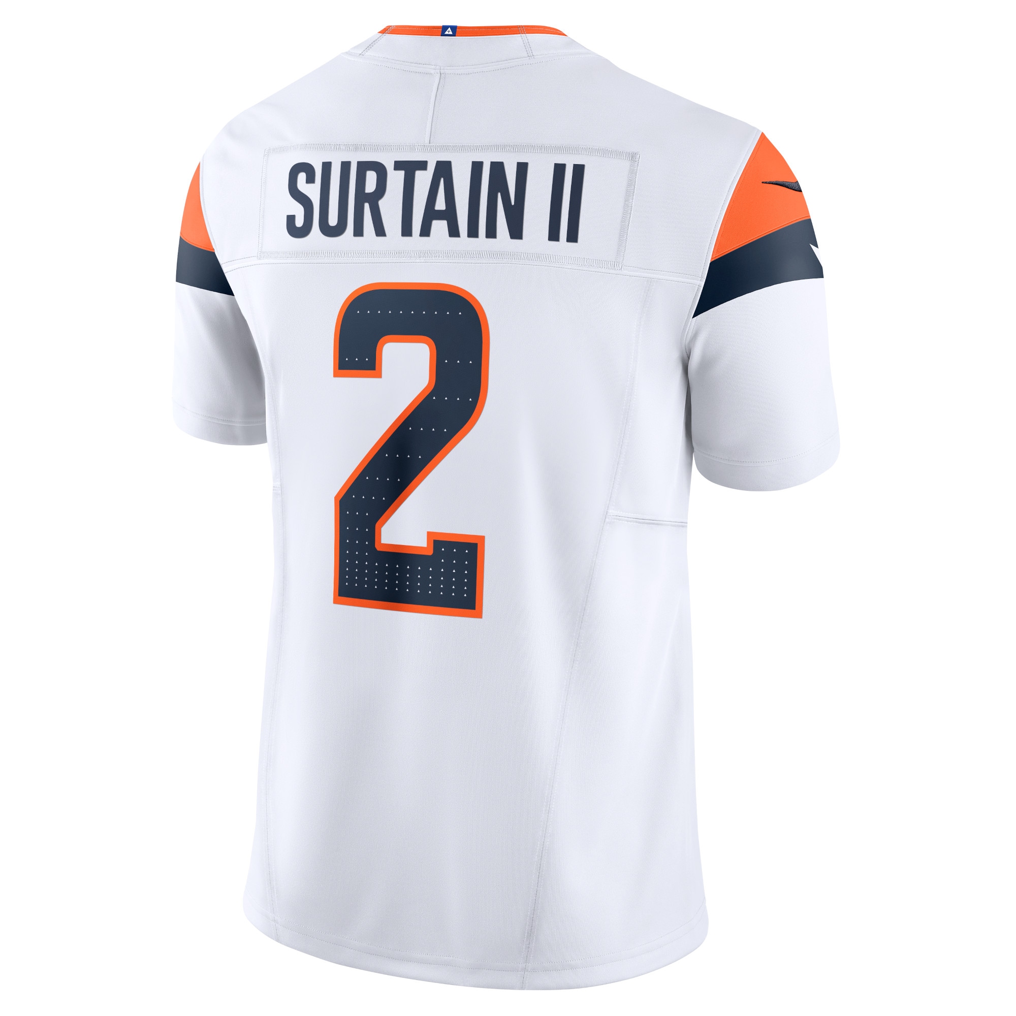 Men's Denver Broncos Patrick Surtain II White Mile High Collection Vapor F.U.S.E. Limited Jersey