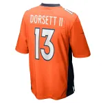 Men's Denver Broncos Phillip Dorsett II Orange Team Game Jersey