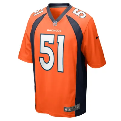Men's Denver Broncos Ronnie Perkins Orange Game Jersey 02