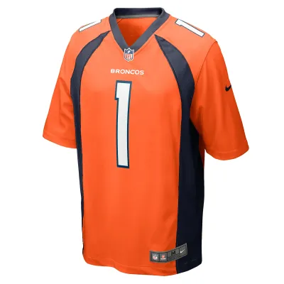 Men's Denver Broncos Tremon Smith Orange Game Jersey 02