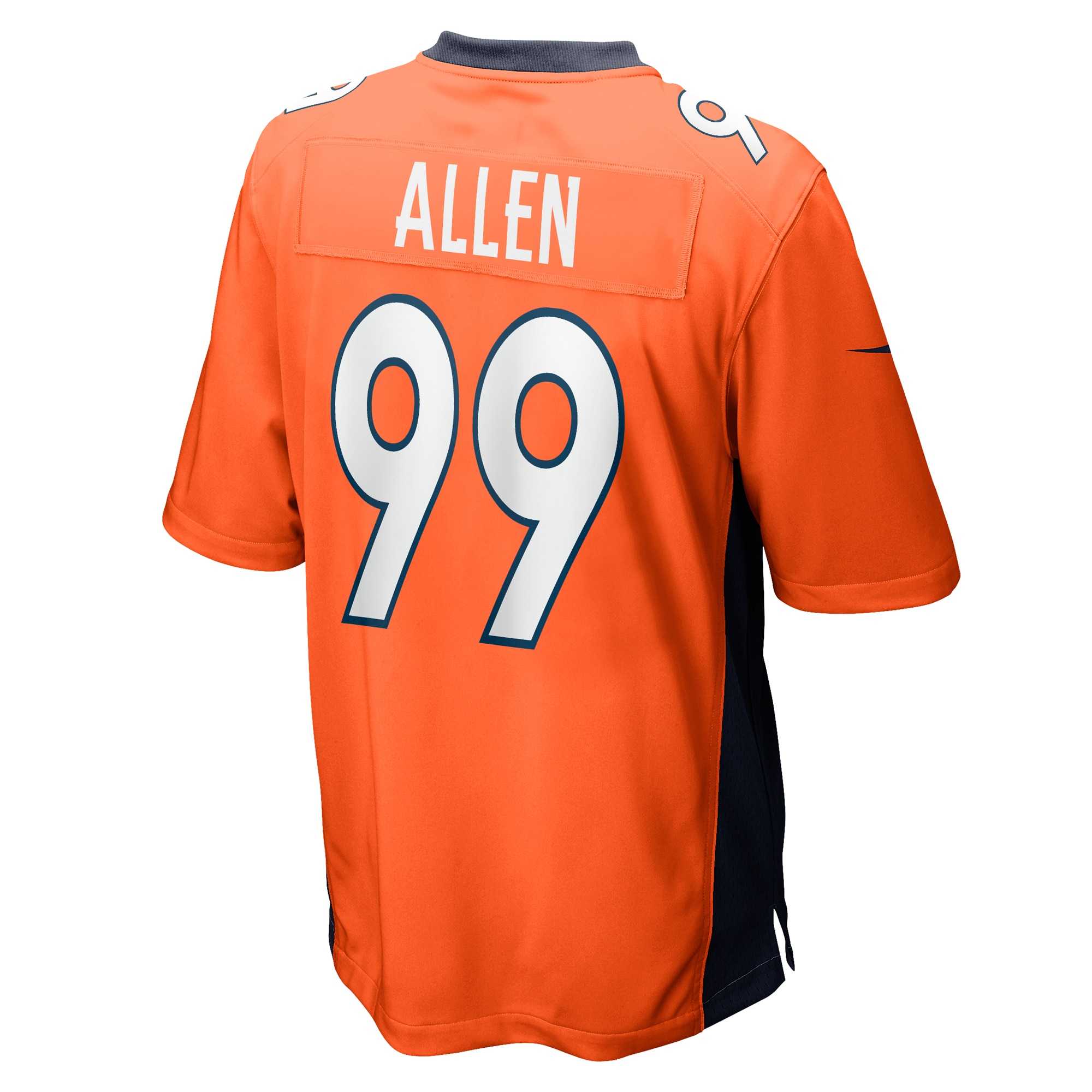 Men's Denver Broncos Zach Allen Orange Game Player Jersey