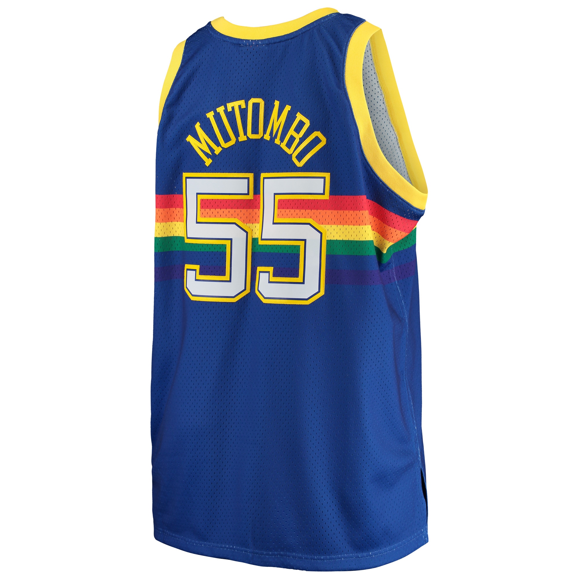 Men's Denver Nuggets Dikembe Mutombo Royal 1991/92 Big & Tall Hardwood Classics Swingman Jersey