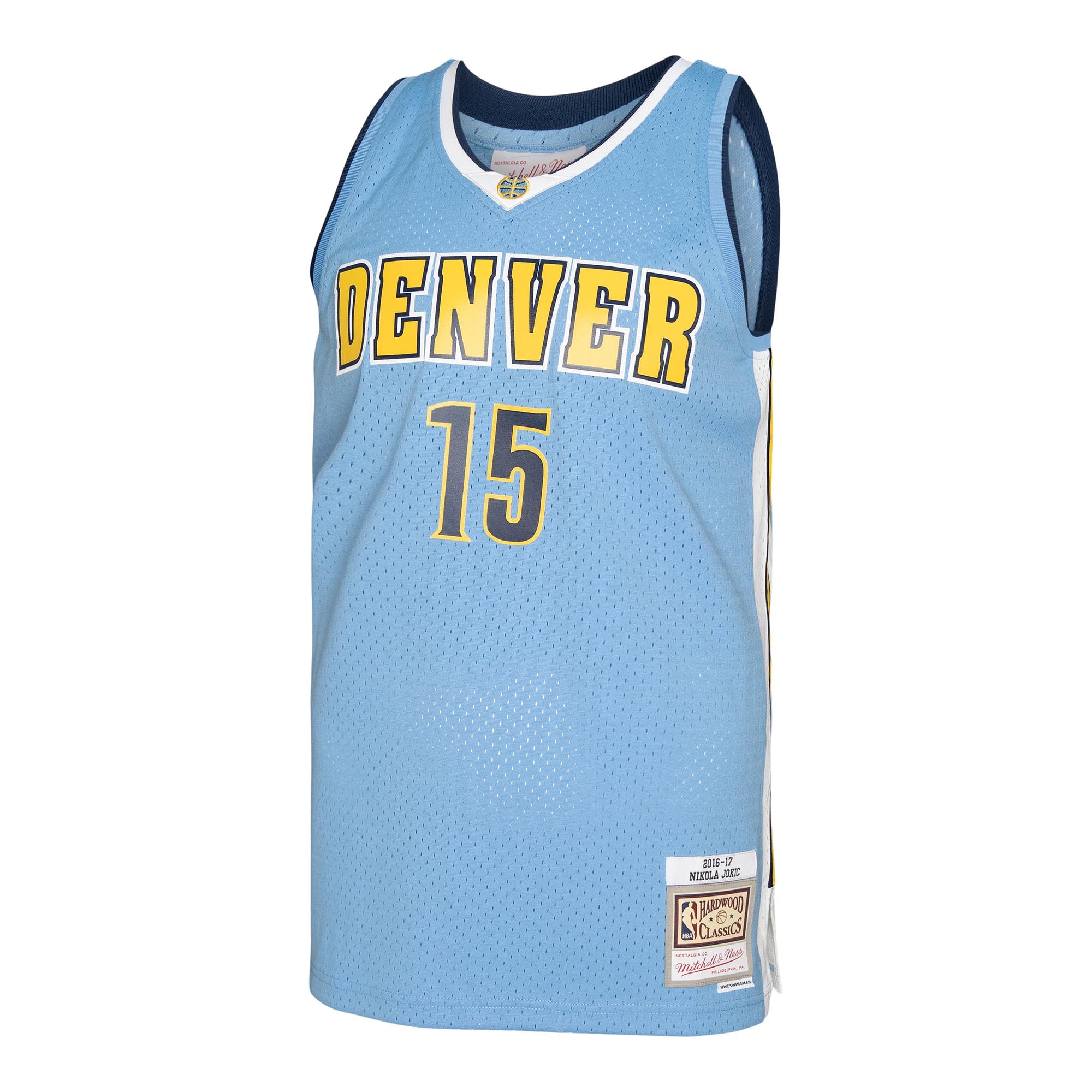 Men's Denver Nuggets Nikola Jokic Light Blue 2016/17 Swingman Jersey