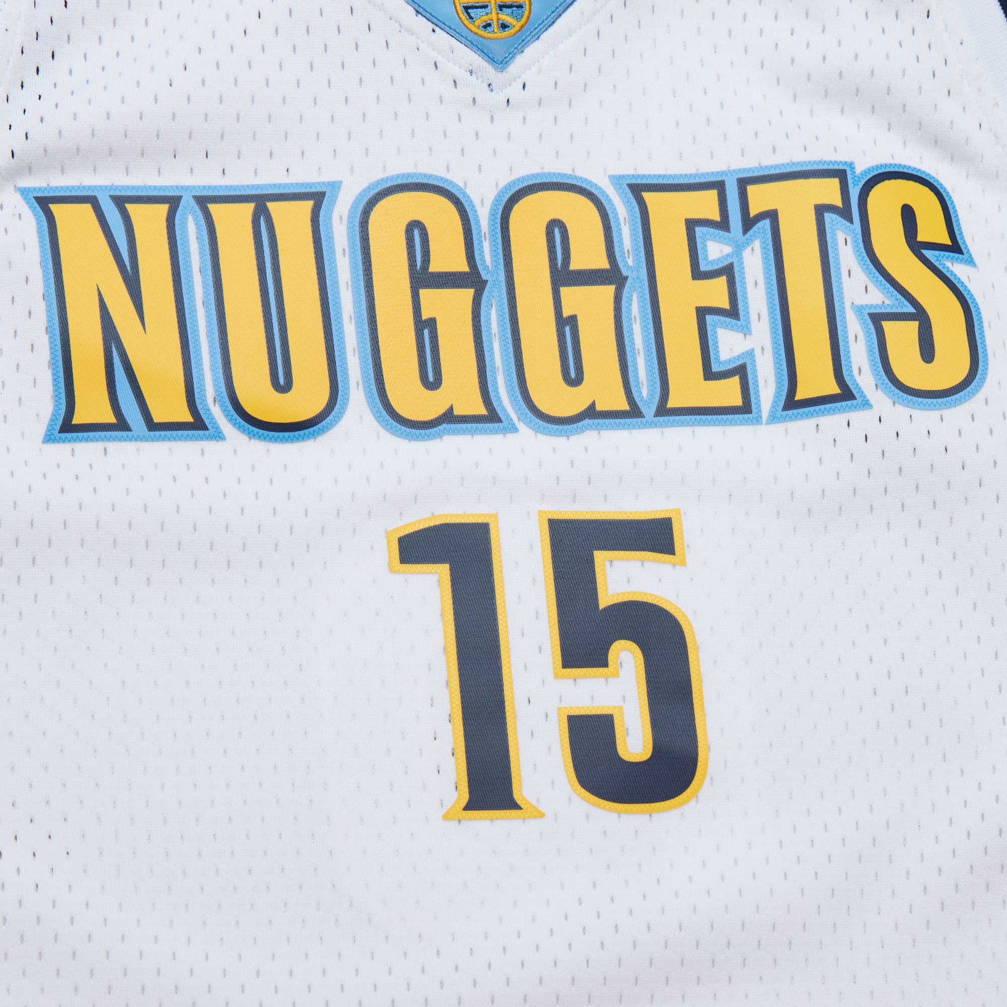 Men's Denver Nuggets Nikola Jokic White 2016/17 Throwback Swingman Jersey