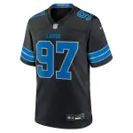 Men's Detroit Lions Aidan Hutchinson Black 2nd Alternate Game Jersey