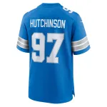Men's Detroit Lions Aidan Hutchinson Blue Game Jersey
