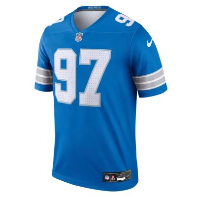 Men's Detroit Lions Aidan Hutchinson Blue Legend Jersey 02