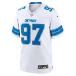 Men's Detroit Lions Aidan Hutchinson White Game Jersey