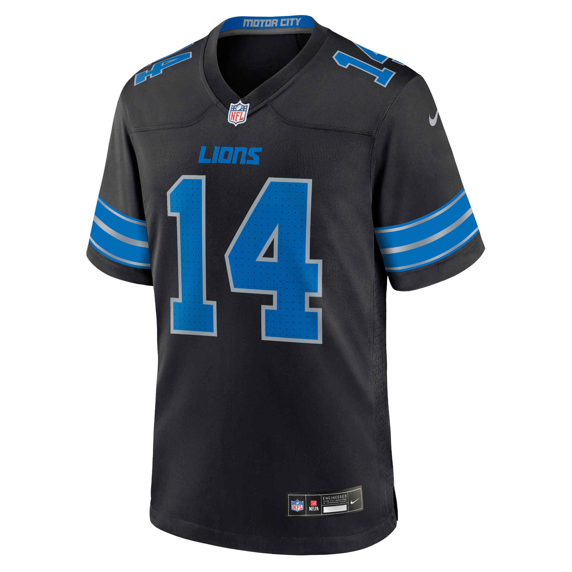 Men's Detroit Lions Amon-Ra St. Brown Black 2nd Alternate Game Jersey