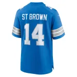 Men's Detroit Lions Amon-Ra St. Brown Blue Game Jersey
