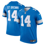 Men's Detroit Lions Amon-Ra St. Brown Blue Legend Jersey