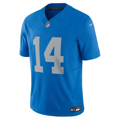 Men's Detroit Lions Amon-Ra St. Brown Blue Vapor F.U.S.E. Alternate Limited Jersey 02