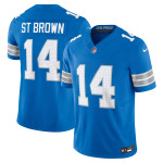 Men's Detroit Lions Amon-Ra St. Brown Blue Vapor F.U.S.E. Limited Jersey
